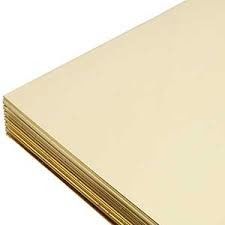 Messingblatt-Vorrat C2680 H65 CuZn33, Messingplatte 6mm Soem-ODM